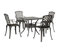 Garden Dining Set Outdoor Dining Set Table and Chair Cast Aluminium vidaXL