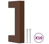 (bronze, 64 mm/ 10 pcs) vidaXL Cabinet Handles Door Handles Furniture Drawer Pull Stainless Steel
