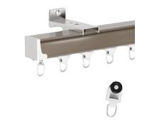 Bronze Aluminum ain Track 230cm Wall-Mounted ain Rail Versatile Room Divider for Living Room Bedroom & Hospital - t for Home Decor!