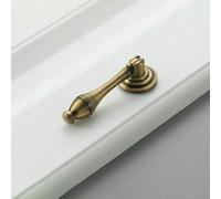 Bronze American Retro Simple Furniture Cabinet Door Single-Hole Handle Copper Semicircle Antique Copper Cabinet Handle-Vintage Brass-5083L