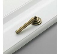 Bronze American Retro Simple Furniture Cabinet Door Single-Hole Handle Copper Semicircle Antique Copper Cabinet Handle-Vintage Brass-5002L