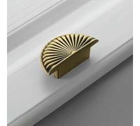 Bronze American Retro Simple Furniture Cabinet Door Single-Hole Handle Copper Semicircle Antique Copper Cabinet handle-5285Vintage Brass-32