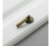 Bronze American Retro Simple Furniture Cabinet Door Single-Hole Handle Copper Semicircle Antique Copper Cabinet Handle-Vintage Brass-5002S