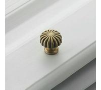 Bronze American Retro Simple Furniture Cabinet Door Single-Hole Handle Copper Semicircle Antique Copper Cabinet Handle-Vintage Brass-5174S