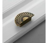 Bronze American Retro Simple Furniture Cabinet Door Single-Hole Handle Copper Semicircle Antique Copper Cabinet handle-5326Vintage Brass-32