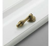 Bronze American Retro Simple Furniture Cabinet Door Single-Hole Handle Copper Semicircle Antique Copper Cabinet Handle-Vintage Brass-5083S