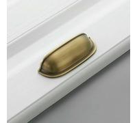 Bronze American Retro Simple Furniture Cabinet Door Single-Hole Handle Copper Semicircle Antique Copper Cabinet handle-7185Vintage Brass-76