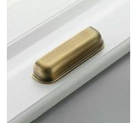Bronze American Retro Simple Furniture Cabinet Door Single-Hole Handle Copper Semicircle Antique Copper Cabinet handle-5409Vintage Brass-96