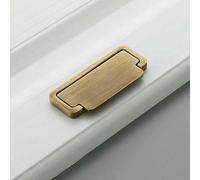 Bronze American Retro Simple Furniture Cabinet Door Single-Hole Handle Copper Semicircle Antique Copper Cabinet Handle-Vintage Brass-5294