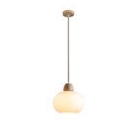 Bronze and Minimalist Niche Glass Hanging Light Bedroomhanging Lamp Restaurant Bar Porch Single -Headed Literary Retro Pendant Lamp Retro Loft 1 Light Chandelier is Highly Adjusted