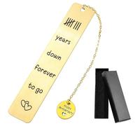 Bronze Anniversary Weeding Gifts 8th Anniversary Bronze Gifts for Men Women 8 Year Romantic Wedding Gifts for Husband Wife Birthday for Couple Anniversary Metal Bookmark