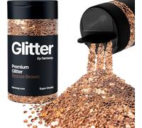 Bronze Brown Glitter Shaker, 130g Super Chunky Glitter, Crafts 1/8" Metallic Flake Bronze Brown Sequins, Resin & Epoxy Crafts, Decorating, Halloween, Christmas Nail, Face, Hemway