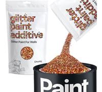 Bronze Brown Holographic Glitter Paint Additive Chunky 100g for Adding Sparkle to Paints & Varnish | Paint Walls Sparkly Add to Emulsion, Acrylic or Lacquer Indoor | Hemway