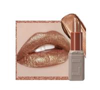 Bronze Brown Lipstick Metallic Gloss Finish, Silky Creamy Lipstick