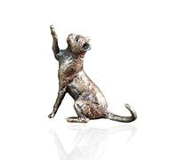 Bronze Cat Sitting - Bronze Miniature Figures - Butler & Peach.