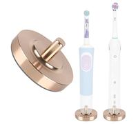 Bronze Electric Toothbrush Holder for Bathroom, Stainless Steel Freestanding Brush Holder, Compatible with Oral-B iO Series 3/4/5/6, Pro 500/1000/2500/3000/5000/7000/7500, Genius 6000/8000