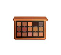 Bronze eyeshadow palette, includes five makeup brushes and an eyeliner pencil.