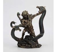 Bronze Finished Hercules Battling Hydra Statue Labors of Heracles