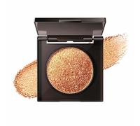 Bronze Gold Shimmer Eyeshadow Palette - Waterproof Long-Lasting Single Pressed Powder with Buildable Intensity, Glittery Sparkle for Day to Night Eye Makeup and Party Looks (Bronze Gold)