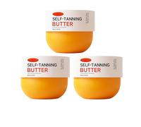 Bronze Gradual Tanning Butter, Gradual Tanning Cream with Active Skincare, Hydrating Self-Tanning Butter for Body, for Sunbed Sun, Fast Sunkissed Tan Natural Bronze