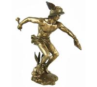 Bronze Greek Olympian God Hermes Statue by Moonlight Mysteries