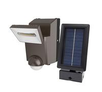 Bronze IQ PIR Solar Powered Security Light - Outdoor Security Wall Light - Exterior Solar Powered PIR Motion Sensor - 700 Lumen LED Floodlight (Single), LS1870-BZ