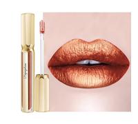 Bronze Lipsticks for Women Reddish Brown Metallic Lipstick Long Lasting