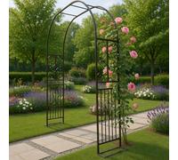 Bronze Metal Wedding Arch 260x40x230cm - Elegant Garden Pathway Decor, Easy Assembly, Ideal for Climbing Plants, Outdoor Events, and Romantic Ceremonies.