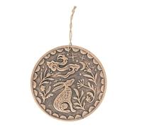 Bronze Midnight Hare Terracotta Plaque