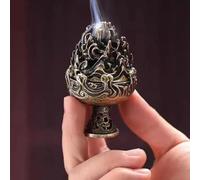 Bronze Mini Incense Burner Stove,Zen Boshan Incense Burner Home,Copper Mountain Statue,Vintage Charcoal Stove for Home Decoration Room Tea House Incense Holders
