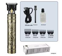 (bronze, one-piece plastic dragon and phoenix) Hair Clipper: Cross-border Electric Razor for Bald Head and Hair Styling