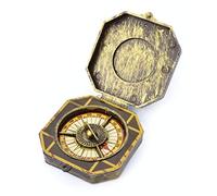Bronze Pirate Compass Prop (1 Pc.) - Authentic Design, Perfect for Cosplay, Decor & Treasure Hunting Adventures