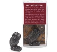 Bronze Plated Owl of Minerva Miniature Figurine - 3.5cm