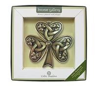 Bronze Plated Wall Plaque With Shamrock Design