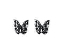 Bronze Retro for Butterfly Earrings Studs for Women Teen Girls Pretty Vintage for Butterfly Studs Punk Fashion Jewelry G