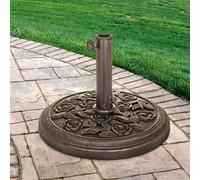 Bronze Rose Design 9kg Parasol Base 40cm Marco Paul Bronze One Size