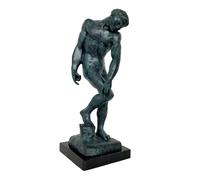 Bronze sculpture Rodin Adam-Style figure statue 30cm antique style copy replica