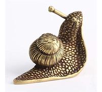 Bronze Snail Statue Sculpture Pure Copper Handmade Animal Figurines Statuette Tea Pets Fruit Trays Tea Trays Copper Decor Kung Fu Tea Accessories Home Decoration Ornaments Art collection