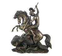 Bronze St. George the Dragon Slayer Statue