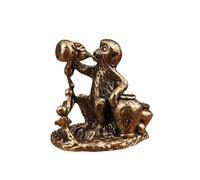 Bronze Statue Monkeys Modern Steampunk Living Room Decor Unique Conversation Starter For Art Collectors Gift For Homeowners Bedroom Office Home Feng Shui