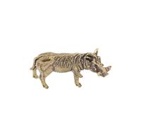 Bronze Statue Wild Boar Modern Steampunk Living Room Decor Unique Conversation Starter For Art Collectors Gift For Homeowners Bedroom Office Home Feng Shui