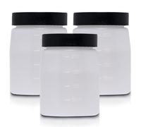 Bronze Tan Spray Tan Replacement Cups with Lids (3Pack) For Bronze Tan Spray Tan Machine 200ml - Machine Not Included - Storage Bottles for DHA S