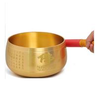 Bronze Tibetan Singing Bowl Meditation, Buddha Sound Practice for Relaxation Healing Emotional Balance(6 inch)