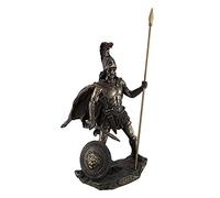 Bronzed Mars Roman God of War Statue with Colored Accents