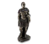 Bronzed Roman Julius Caesar Statue