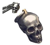 Bronzed Shark Rocket Bomb Keychain, Skull Bottle Keychain, Keychain Of Shark Rocket Bomb Skull Bottle Gifts (Skull)