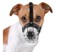 BRONZEDOG Dog Muzzle Wire Basket Metal Mask for Medium Large Dogs (Size 5: Jack Russell Terrier)