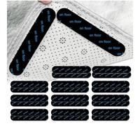 BRONZET® Rug Gripper Jumbo Pack Of 24 | Washable & Reusable Anti-Slip Rug Grippers For Laminate Floor and Wooden Floors, Multi-Purpose Carpet Tape For All Kinds Of Rugs