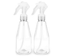 BRONZLO® Spray Bottles Pack of 2 200ml Water Spray Bottles Plant Mist Clear Empty Plastic Sprayers for Gardening, Cleaning, Air Freshening, Essential Oil