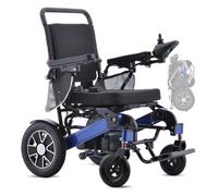 Broobey Portable Electric Wheelchairs for Adults, Lightweight Electric Wheelchair Support 150 kg, Electric Motorised Folding Wheelchair for Seniors, 20+ km Long Range (12 Ah Battery)